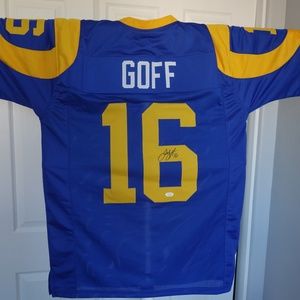 Jared Goff LA Rams Autographed Jersey w/COA